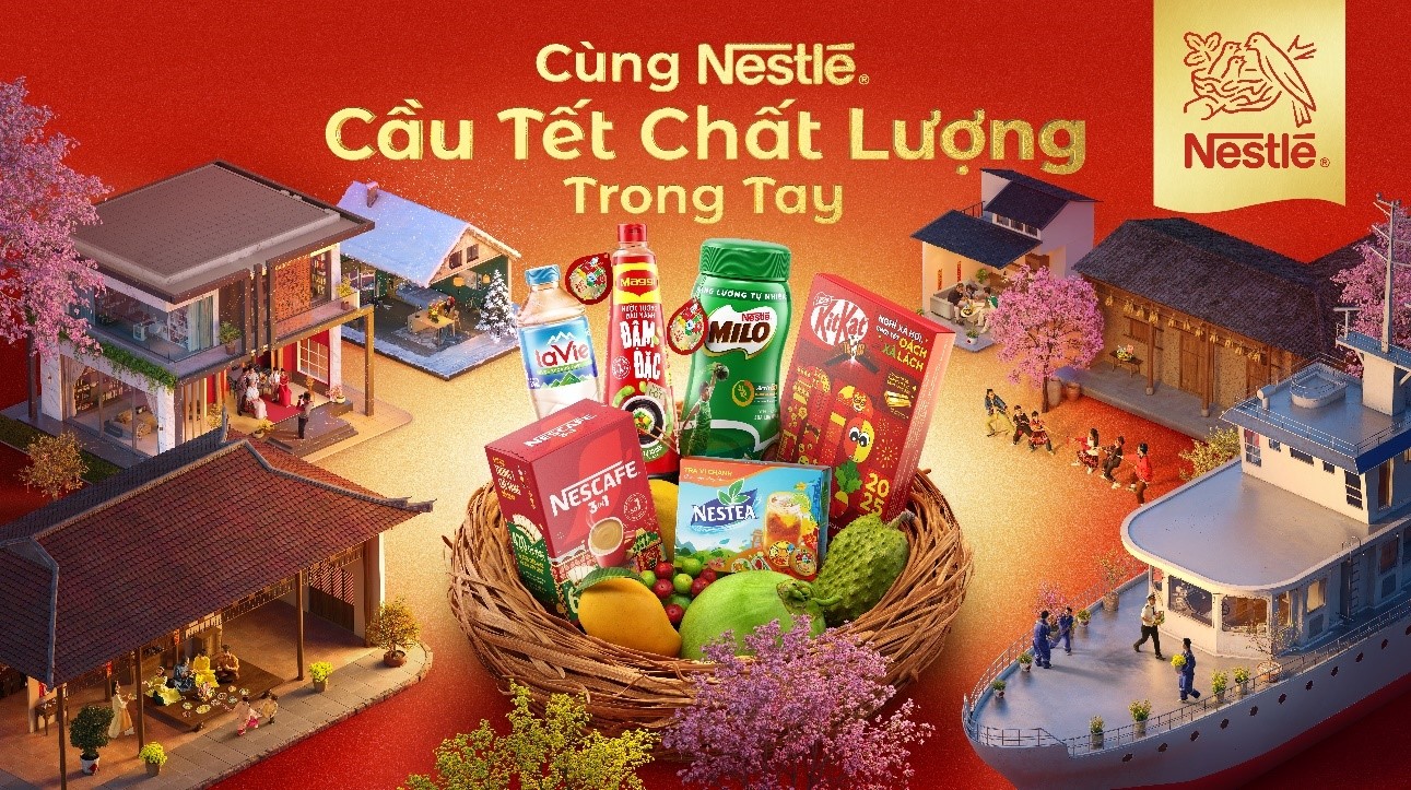 Nestlé Khởi Động Chương Trình “Cùng Nestlé, Cầu Tết Chất Lượng Trong Tay” Tôn Vinh Giá Trị Tết Truyền Thống Việt Nam