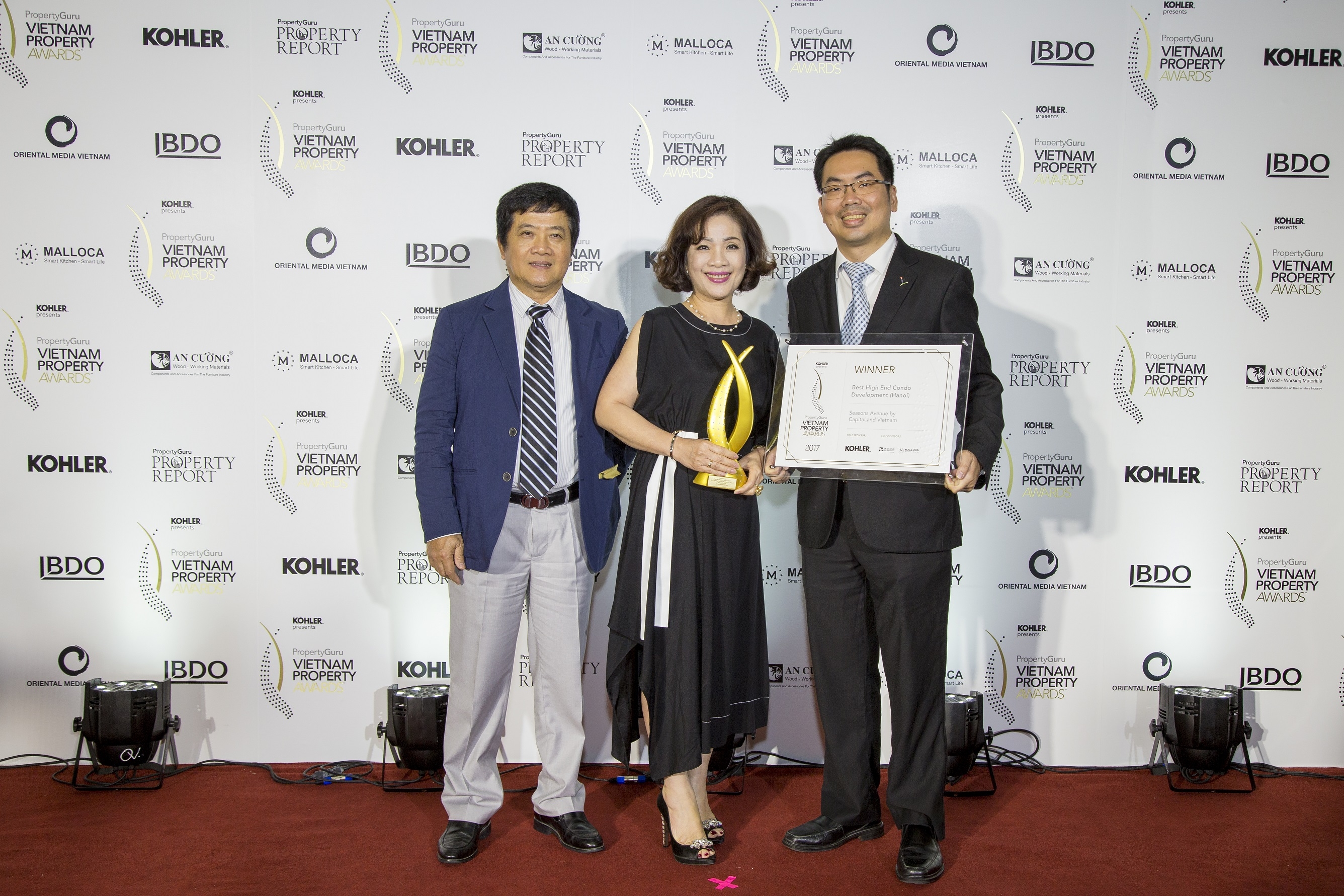 CapitaLand Vietnam đạt kỷ lục về giải thưởng ở giải Property Guru Vietnam Property Awards 2017.