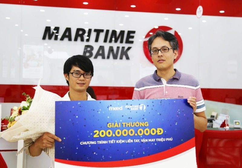 Maritime Bank và Meed trao thưởng 200 triệu cho khách hàng gửi tiết kiệm