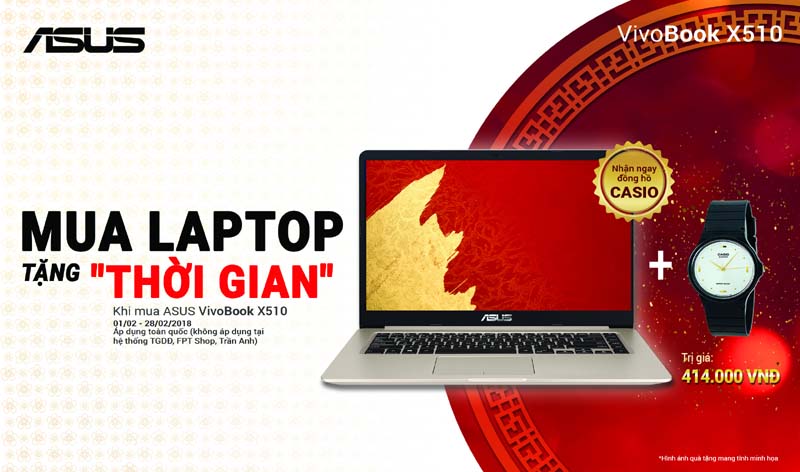 Tưng bừng khuyến mãi Mua laptop -  Tặng “thời gian”