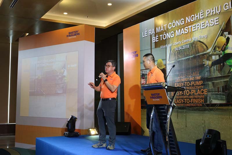 BASF giới thiệu sản phẩm phụ gia bê tông MasterEase® tại Nha Trang
