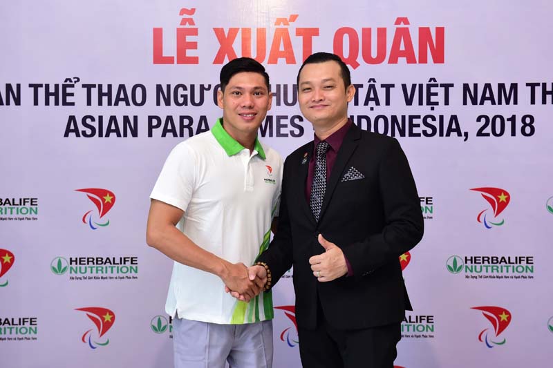 Herbalife đồng hành cùng các vận động viên Việt Nam tại Asian Para Games 2018