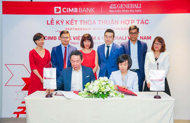 Generali Việt Nam ký kết hợp tác với CIMB phát huy thế mạnh về công nghệ số