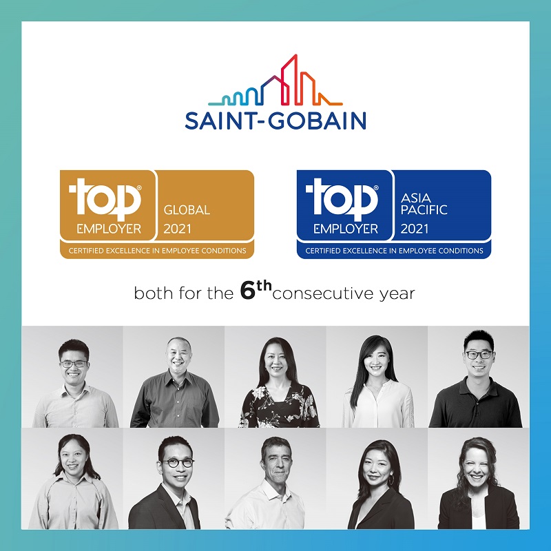 Năm thứ sáu Saint-Gobain được vinh danh giải thưởng Global Top Employer  