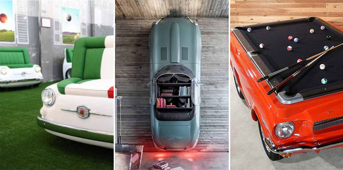 20 ý tưởng trang trí nội thất lấy cảm hứng từ ôtô dành cho người hâm mộ ôtô