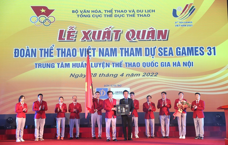 Herbalife Nutrition đồng hành cùng Ủy Ban Olympic Việt Nam tổ chức Lễ Xuất Quân cho Đoàn Thể Thao Việt Nam tham dự SEA Games 31