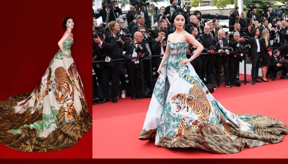 Phạm Băng Băng diện trang phục của NTK Chung Thanh Phong trên thảm đỏ liên hoan phim Cannes