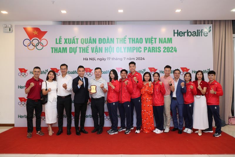 Herbalife Việt Nam đồng hành với Lễ Xuất Quân cho các vận động viên Đoàn Thể Thao Việt Nam tham dự Olympic Paris 2024